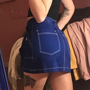Dark Blue Mini Skirt